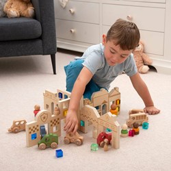 TickiT wooden toy Town Discovery Dividers - educational play
