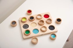 TickiT sensory wooden toy Touch & Match board educational