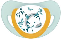 Tigex baby pacifier silicone zebra 18-36 months day and night-2