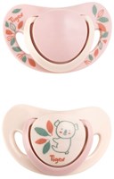 Tigex pacifier silicone Smart Planet 18-36M pink sustainable 2 pack