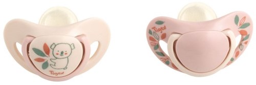 Tigex pacifier silicone Smart Planet 18-36M pink sustainable 2 pack-2