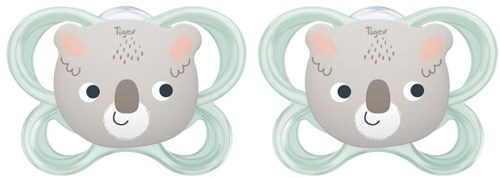 Tigex silicone pacifier 0-6 months koala extra ventilation holes