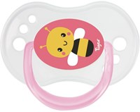 Tigex silicone pacifiers 6-18 months pink day and night set of 3-2