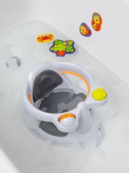 Tigex baby bath seat ring Anatomy grey with anti-slip and toys