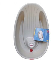 Tigex baby bathtub mini ergonomic grey 0-12 months anti-slip