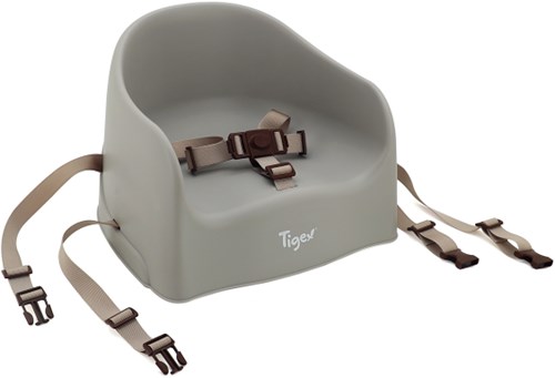 Tigex booster seat high chair taupe 6-36 months safe and compact