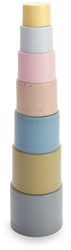 Dantoy stacking tower BIOplastic pink sustainable toy 7-piece