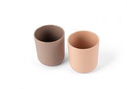 Dantoy cup set bioplastic mocha sand baby 2-piece eco-friendly