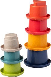 Tolo Bio Stacking Cups Rainbow Toy 7 Pieces Sustainable
