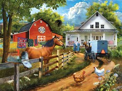 SunsOut puzzle Tom Wood - Helping Neighbors - 1000 pieces jigsaw