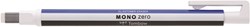 Tombow precision eraser MONO Zero refillable square white blue black