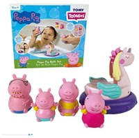 Toomies Peppa Pig bath toy set - colourful bath figures for kids
