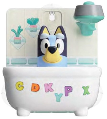 Tomy bath toy Bluey shower and washing fun with suction cups