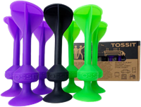 TOSSIT dart game Starter Pack purple-green - silicone darts for indoor and outdoor