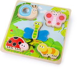 Tidlo wooden puzzle - educational insect toy for children