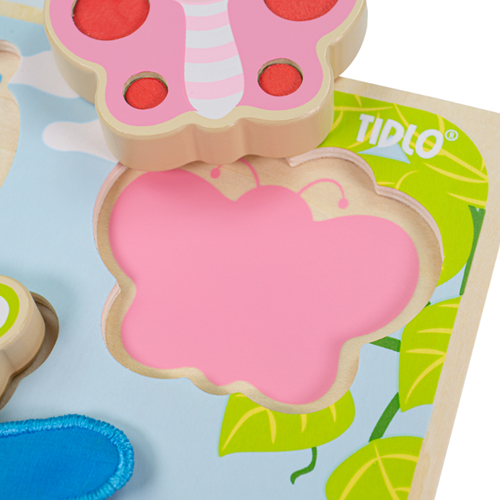 Tidlo wooden puzzle - educational insect toy for children-3