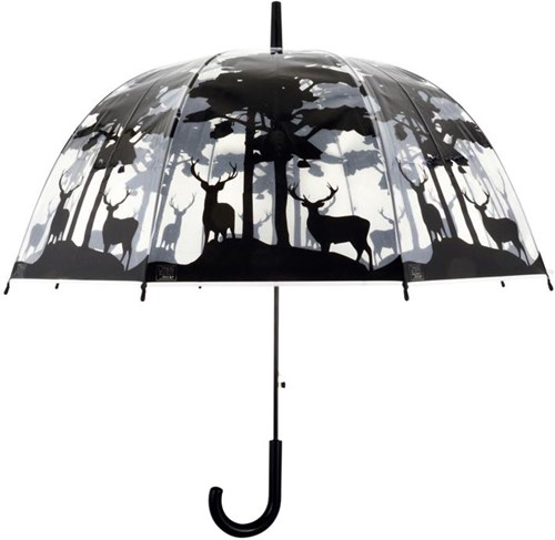 Esschert Design umbrella transparent forest animals deer print