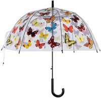 Esschert Design umbrella transparent butterflies Ø83cm rain accessory
