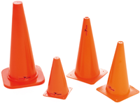 Precision training cones orange set of 4 - 9 inch