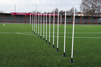Precision training poles white set of 12 - 1.7m sports accessories