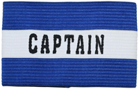 Precision captain armband sports blue-white for adults