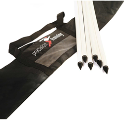 Precision corner flag poles carry bag - black - nylon sports bag