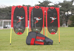 Precision football training mannequins set - 3 pieces with poles - 6ft