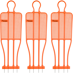 Precision football training mannequin fluo orange senior - durable