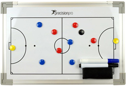 Precision Futsal Tactics Board - coaching magnetic board 45x30cm white