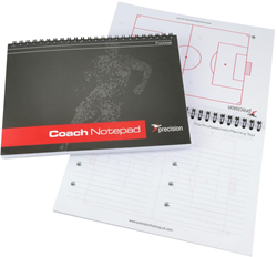 Precision football notepad A5 Pro-Coach black 6 pieces
