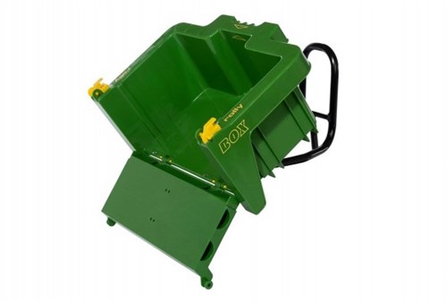 Rolly Toys plastic transport box green-yellow for pedal tractor-3