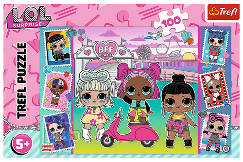 Trefl jigsaw puzzle LOL Surprise dolls - 100 pieces - colorful cardboard-2