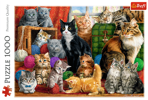 Trefl cat puzzle - 1000 pieces - animal jigsaw puzzle-2