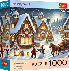 Trefl jigsaw puzzle 1000 pieces Christmas Holiday Sleigh adult puzzle