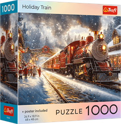 Trefl jigsaw puzzle 1000 pieces Christmas Holiday Train adults