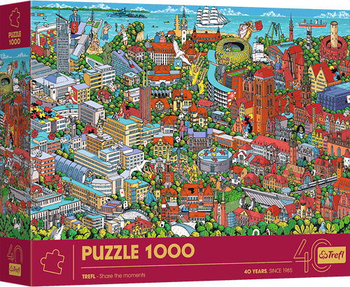 Trefl jigsaw puzzle 1000 pieces - Jubilee Tri-City - FSC Mix 70%
