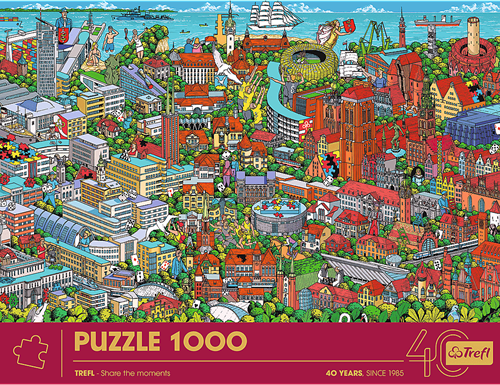 Trefl jigsaw puzzle 1000 pieces - Jubilee Tri-City - FSC Mix 70%-2