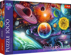 Trefl jigsaw puzzle Space Adventure 1000 pieces - colorful puzzle