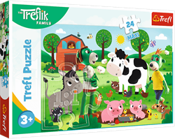 Trefl jigsaw puzzle - Treflik Family farm 24 maxi pieces cardboard