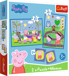 Trefl Peppa Pig game - 2in1 memory game and puzzle for kids