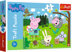 Trefl puzzle Peppa Pig forest adventure 30 pieces cardboard