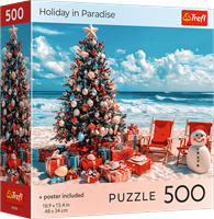 Trefl jigsaw puzzle 500 pieces - Christmas Holiday in Paradise puzzle