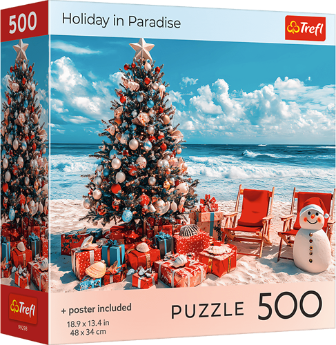 Trefl jigsaw puzzle 500 pieces - Christmas Holiday in Paradise puzzle