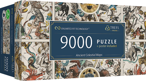 Trefl jigsaw puzzle ancient celestial maps - nostalgic map puzzle