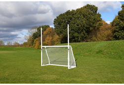 Precision GAA football goal plastic white 244x152cm with net