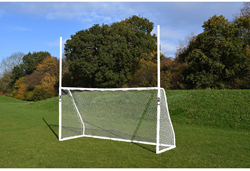 Precision GAA football goal 12 x 6 ft plastic white for training and match