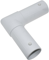 Precision spare football goal part plastic - bottom elbow white