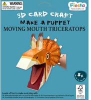 Fiesta Crafts Triceratops Puppet Craft Kit