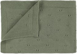 Trixie Knitted blanket | 75x100cm - Olive
