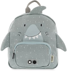 Trixie kids backpack blue - Mr. Shark - water-repellent - school bag